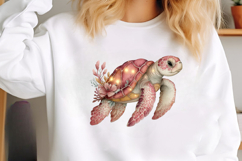 Whimsical Summer Turtle Clipart Product Image 2