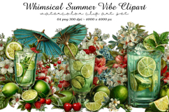 Whimsical Summer Vibe Clipart Product Image 1
