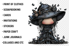 Whimsical Summer Witch Clipart Product Image 2