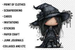 Whimsical Summer Witch Clipart Product Image 2