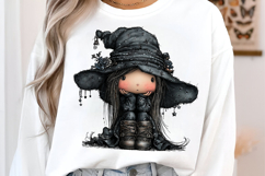 Whimsical Summer Witch Clipart Product Image 3