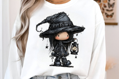 Whimsical Summer Witch Clipart Product Image 3