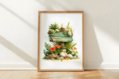 Whimsical Summer Wooden Sign Clipart Product Image 3