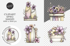 Whimsical Summer Wooden Sign Clipart Product Image 1