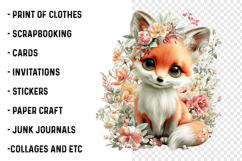 Whimsical Summer Woodland Animals PNG Product Image 2