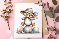 Whimsical Summer Yellow Ducks Clipart Product Image 2