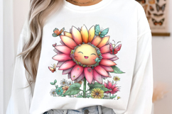 Whimsical Sunflower Summer Clipart Product Image 3