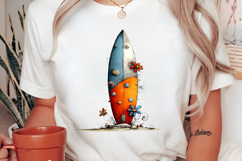Whimsical Surfboard Summer Clipart Product Image 2