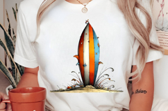 Whimsical Surfboard Summer Clipart Product Image 2