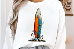 Whimsical Surfboard Summer Clipart Product Image 3