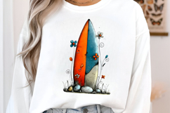 Whimsical Surfboard Summer Clipart Product Image 3