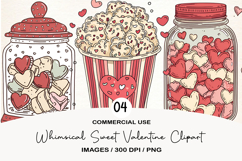 Whimsical Sweet Valentine Clipart Product Image 1
