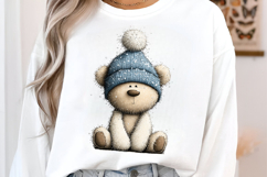 Whimsical Teddy Bear Christmas Clipart Product Image 3