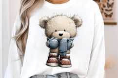 Whimsical Teddy Bear Christmas Clipart Product Image 3
