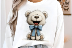 Whimsical Teddy Bear Christmas Clipart Product Image 3