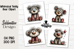 Whimsical Teddy Bear Clipart Product Image 1