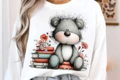 Whimsical Teddy Bear Clipart Png Product Image 2