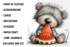 Whimsical Teddy Bear Clipart Png Product Image 2
