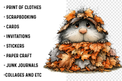 Whimsical teddy bear fall clipart Product Image 2