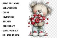 Whimsical Teddy Bear Fruit Clipart Product Image 2
