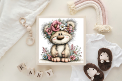 Whimsical Teddy Bear Mother’s Day Clipart Product Image 3