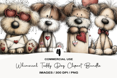 Whimsical Teddy Dog Clipart PNG Product Image 1