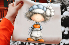Whimsical Thanksgiving Character Clipart Product Image 2