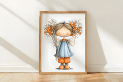 Whimsical Thanksgiving Character Clipart Product Image 3