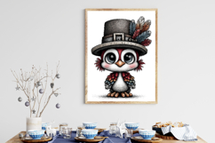 Whimsical Thanksgiving Turkey Clipart Product Image 3