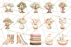 Magical Treehouse Adventure Clipart PNG Fantasy Mini World Product Image 2