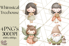 Magical Treehouse Adventure Clipart PNG Fantasy Mini World Product Image 1