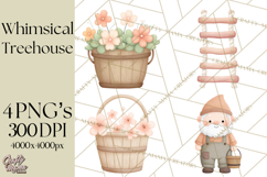 Magical Treehouse Adventure Clipart PNG Fantasy Mini World Product Image 1