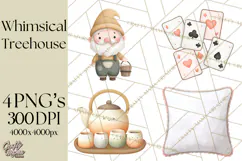 Magical Treehouse Adventure Clipart PNG Fantasy Mini World Product Image 1