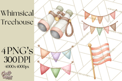 Magical Treehouse Adventure Clipart PNG Fantasy Mini World Product Image 1