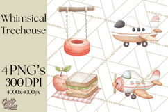 Magical Treehouse Adventure Clipart PNG Fantasy Mini World Product Image 1