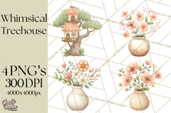 Magical Treehouse Adventure Clipart PNG Fantasy Mini World Product Image 1