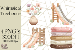 Magical Treehouse Adventure Clipart PNG Fantasy Mini World Product Image 1