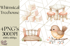 Magical Treehouse Adventure Clipart PNG Fantasy Mini World Product Image 1