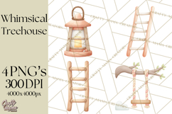 Magical Treehouse Adventure Clipart PNG Fantasy Mini World Product Image 1
