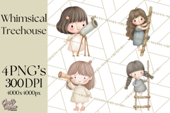 Magical Treehouse Adventure Clipart PNG Fantasy Mini World Product Image 1