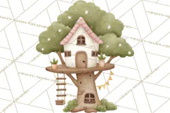Magical Treehouse Adventure Clipart PNG Fantasy Mini World Product Image 2