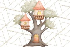 Magical Treehouse Adventure Clipart PNG Fantasy Mini World Product Image 4