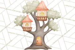 Magical Treehouse Adventure Clipart PNG Fantasy Mini World Product Image 4
