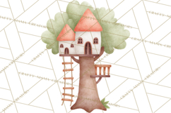 Magical Treehouse Adventure Clipart PNG Fantasy Mini World Product Image 5