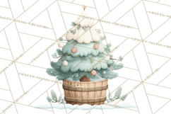 Whimsical Christmas Tree Clipart PNG Holiday Tree Images Product Image 4