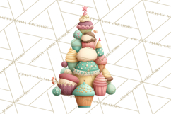 Whimsical Christmas Tree Clipart PNG Holiday Tree Images Product Image 5
