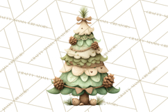 Whimsical Christmas Tree Clipart PNG Holiday Tree Images Product Image 2