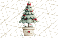 Whimsical Christmas Tree Clipart PNG Holiday Tree Images Product Image 4