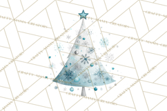 Whimsical Christmas Tree Clipart PNG Holiday Tree Images Product Image 5