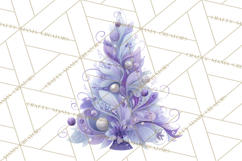 Whimsical Christmas Tree Clipart PNG Holiday Tree Images Product Image 2